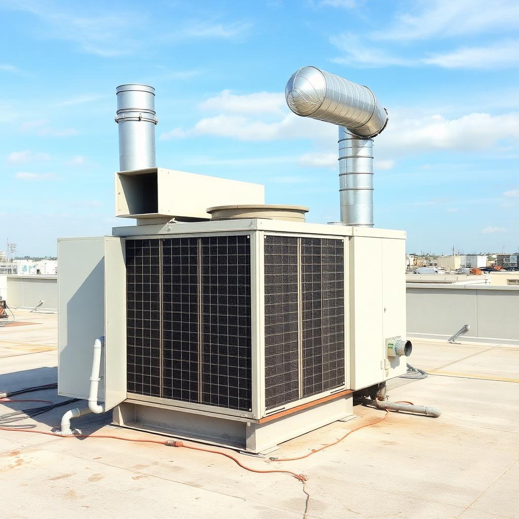 Rooftop air pollution control unit